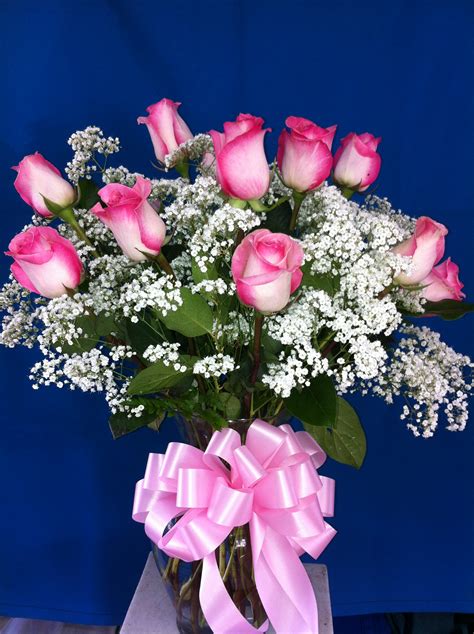Dozen Pink Roses In Oxnard Ca Casa Blanca Flowers