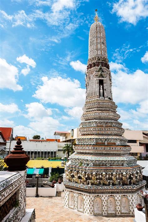 The Pagoda In The Area Around The Main Pagoda Arun Temple Bangkok