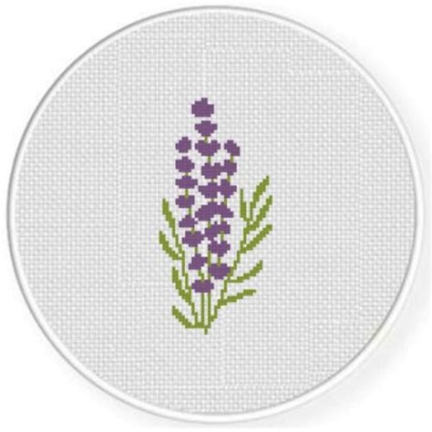 Hi everyone, its freebie friday! Lavender Cross Stitch Pattern - Daily Cross Stitch