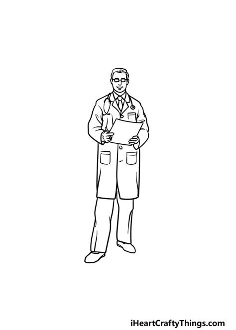 Doctor Drawing How To Draw A Doctor Step By Step