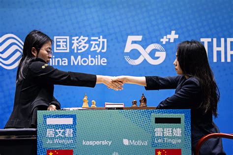 lei takes initiative as game two of fide women s world championship match drawn