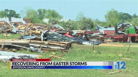 Bassfield Neighbors Recovering After Tornado Damage Wjtv