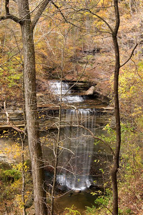 Big Clifty Falls And Fall Foliage Clifty Falls State Park Madison