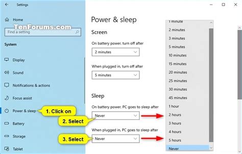 How To Change Computer Sleep After Time In Windows 10 Tutorials