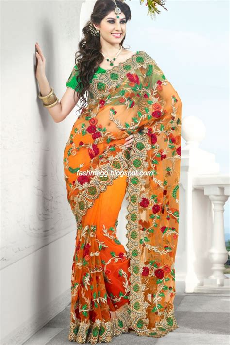 Indian Sarees For Wedding Bridal Wear Collection 2013
