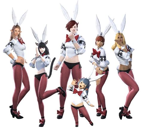 gold saucer bunny outfit characters and art final fantasy xiv a realm reborn final fantasy