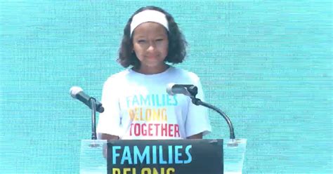 Families Belong Together Protest 12 Year Old Leahs Speech