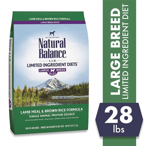 Natural Balance Large Breed Lid Limited Ingredient Diets Lamb Meal