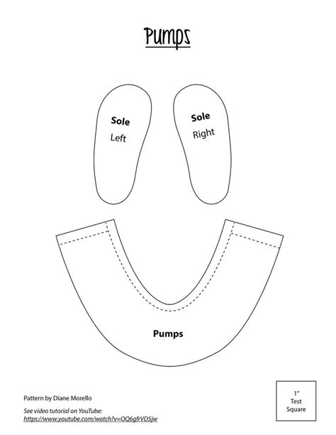 Free Printable 18 Inch Doll Shoe Patterns
