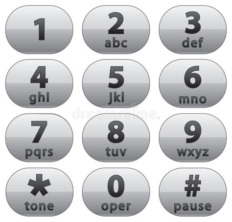 Number Buttons Stock Illustration Image Of Rectangular 7770749