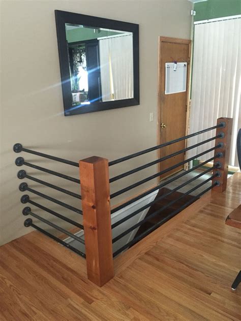 Remarkable Modern Black Iron Stair Railing References Stair Designs