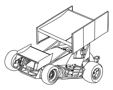 Sprint Car Drawing At Getdrawings Free Download