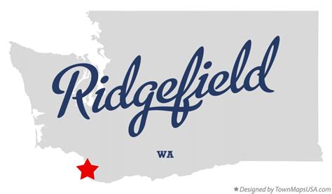 Map Of Ridgefield Wa Washington
