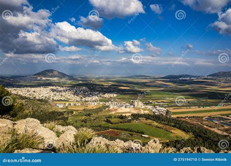 View Of The Biblical Mount Tabor Israel Stock Photo Image Of