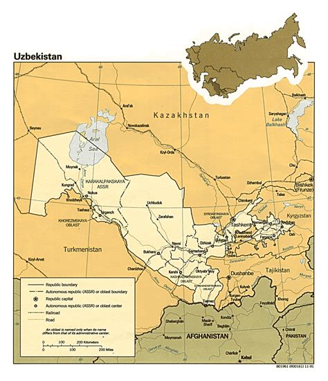 Maps Of Uzbekistan Detailed Map Of Uzbekistan In English Tourist