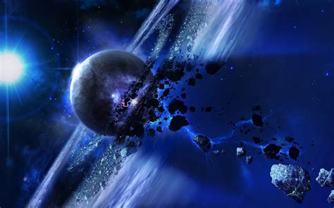 Wallpaper Meteorites Stars Planet 4k Space 15557
