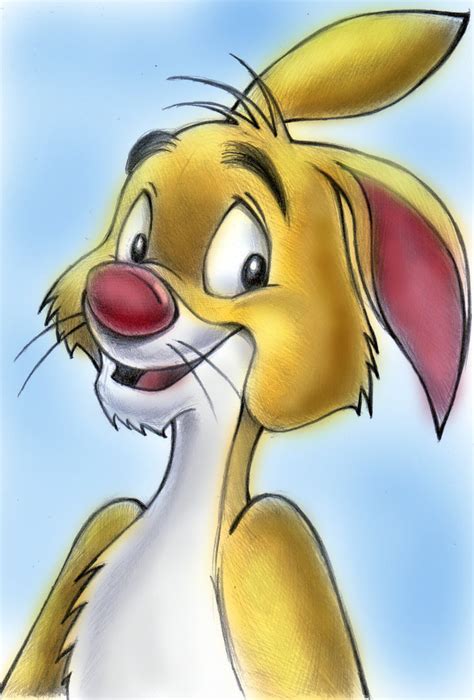 I drew winnie the pooh again, this time sitting/leaning! rabbit fan art - Rabbit Winnie the pooh Fan Art (33145061) - Fanpop