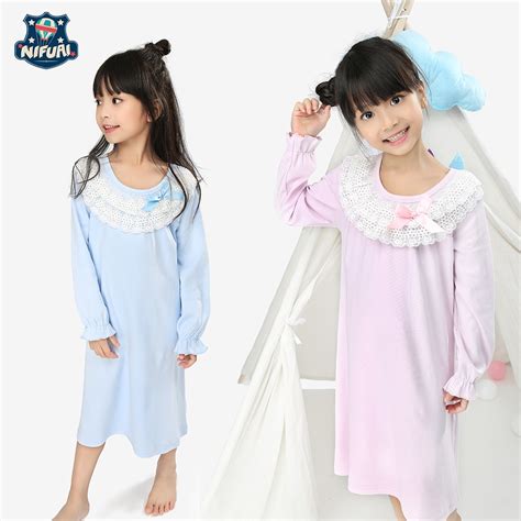 Child Girl Pajamas Girls Nightgown Children Summer Dress Cute Girls
