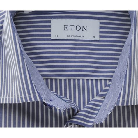 Eton Cotton Tailored Stripe Shirt From Armstrongs Of Worcester Ltd