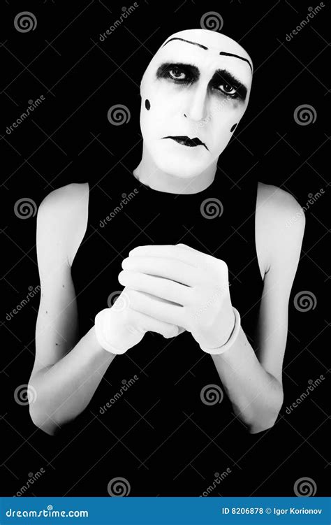 Portret Of The Mime Stock Photo Image Of Mime Eyes Theatre 8206878
