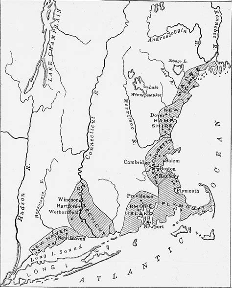 Digital Collections Still Image Map Map Of New England In 1640