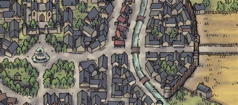 Woodside 2 Minute Tabletop Fantasy City Map Fantasy W