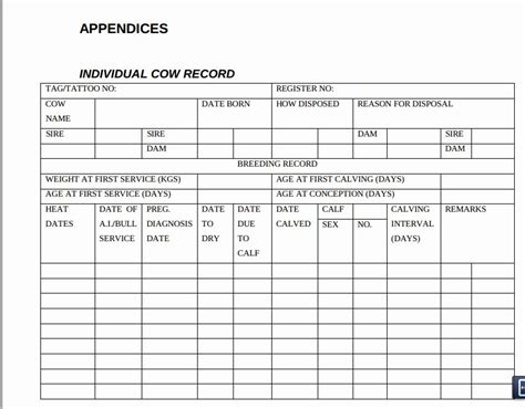 Farm Record Keeping Excel Template New Farm Record Keeping Templates