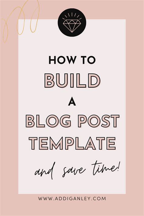 How To Build A Blog Post Template To Save Time