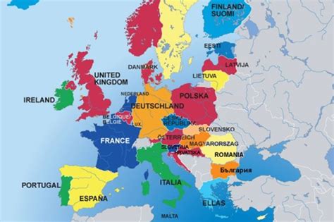Mapa Karta Evrope Sa Drzavama Karta Evrope Sa Gradovima Karta Check Spelling Or Type A New