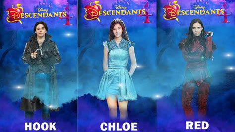 Descendants 4 Rise Of Red Character Posters Youtube