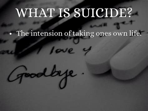 committing suicide isn t the answer