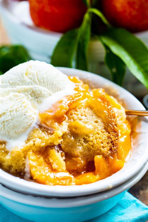Slow Cooker Peach Cobbler Spicy Southern Kitchen