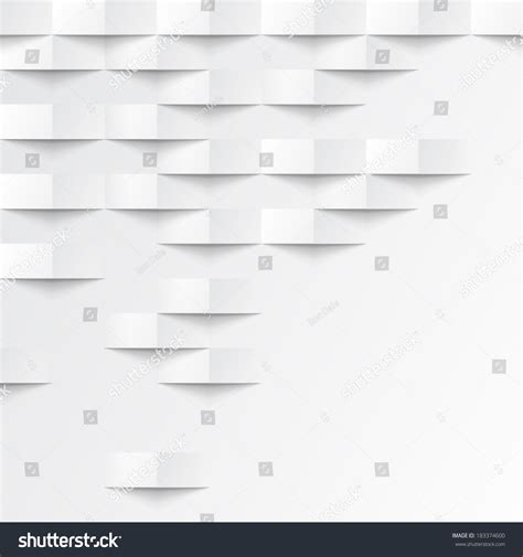 Abstract 3d White Geometric Background White Seamless Texture With