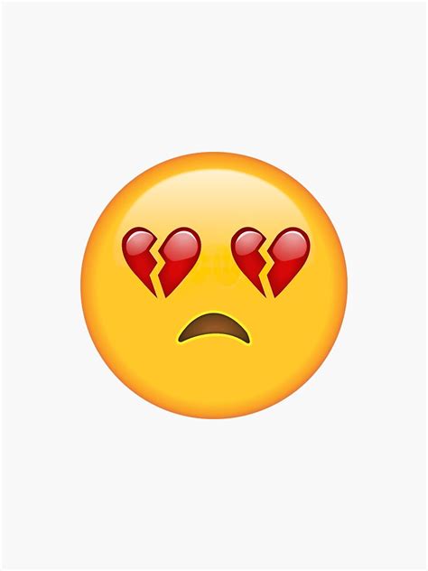 Broken Heart Secret Emoji Funny Internet Meme Sticker By