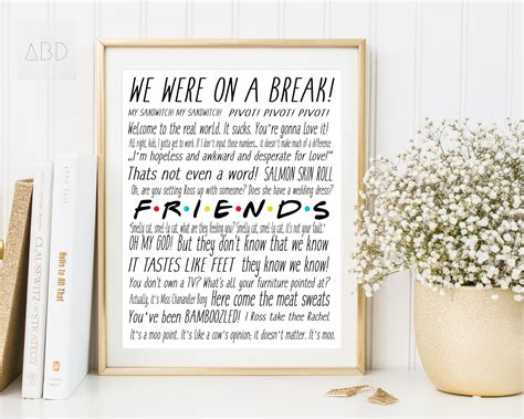 Friends tv show, Friends TV show poster, Friends tv show gift, Friends quotes, Friends TV | F.R ...