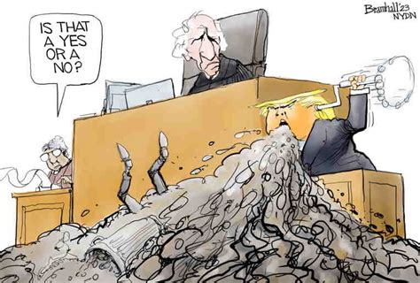 Political Cartoon On Trump Testifies By Bill Bramhall New York Daily News At The Comic News