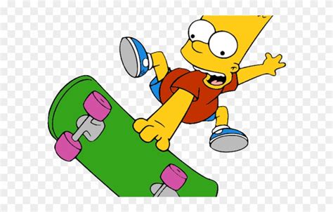 Bart Simpson Skateboarding  Nationever