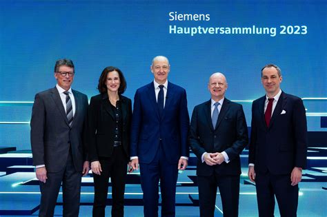 Hauptversammlung 2023 Der Siemens AG Press Company Siemens