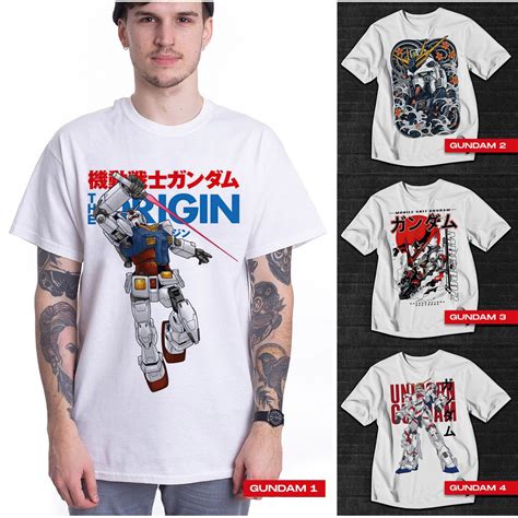 It is rare for him to button up his shirt, have long sleeves, and wear pants or footwear unless the situation calls for it, or someone makes him ↑ one piece manga and anime — vol. Artees 'GUNDAM' T-shirt Sublimation White Shirt Unisex ...