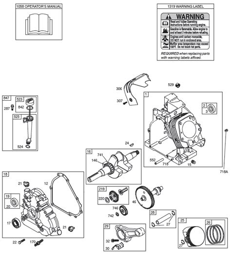 Briggs And Stratton 203400 Illustrated Parts Diagrams
