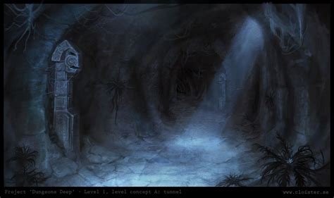 Dungeon Level 1 Level Concept A Tunnel By Cloister