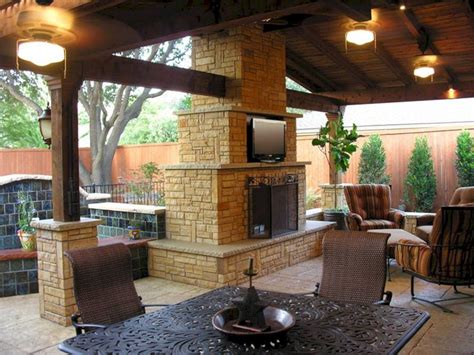 Gorgeous 25 Outdoor Fireplaces And Patios Design Ideas For Your