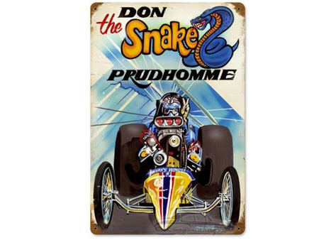 Prudhomme The Snake Metal Sign 12 X 18