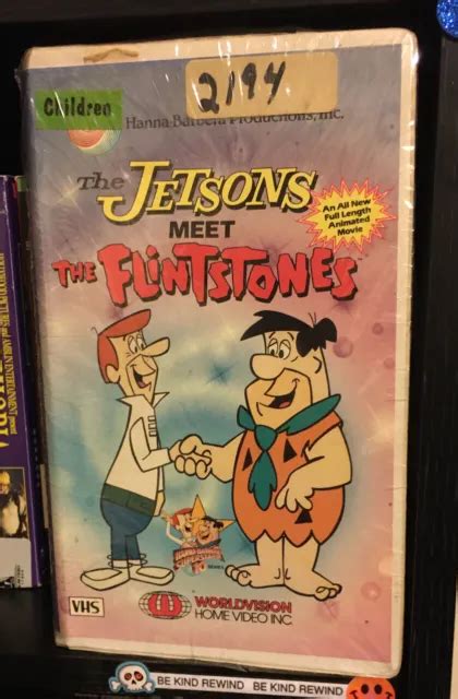 THE JETSONS MEET The Flintstones VHS Tape Rare Original 1988 Release