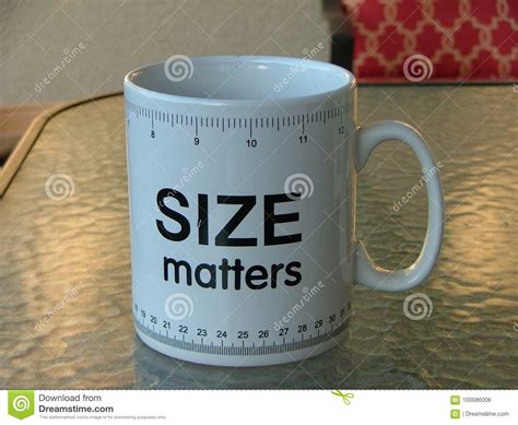 Very Large Coffee Cup With Ruler Stock Photo Image Of Matters Large