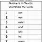 Letters And Numbers Worksheet