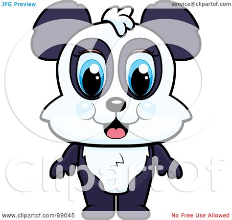 Royalty Free Rf Clipart Illustration Of A Standing Cute