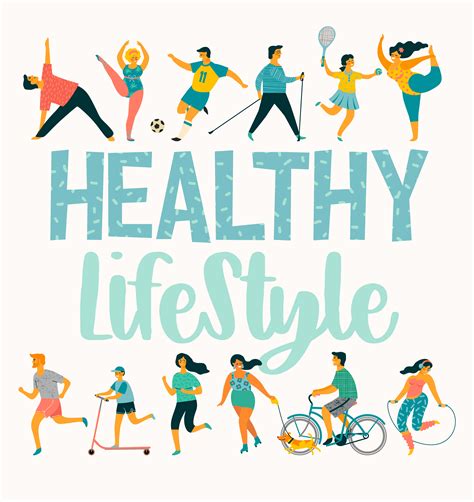 Healthy Lifestyle Vector Infographic Stock Vector Ill