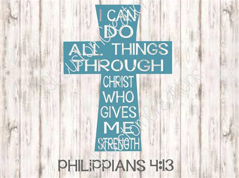 I Can Do All Things Through Christ Svg Bible Verse Png Eps