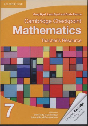 Cambridge Checkpoint Mathematics Teachers Resource 7 Cd Rom Greg
